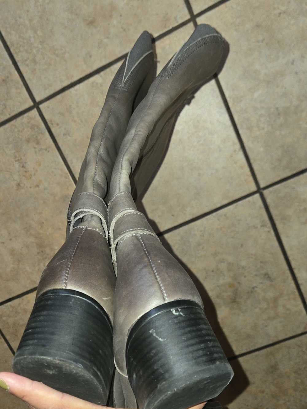 Naturalizer Leather Women's Boots Classic Buckle Detail - Picture 3 of 7